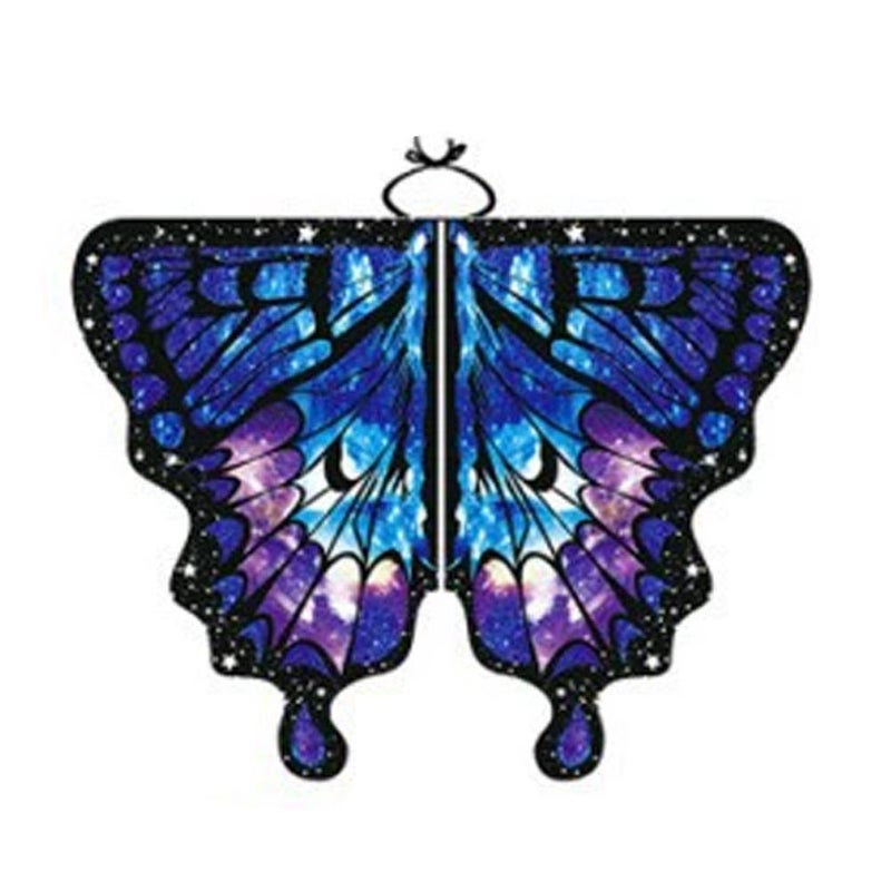 New style swirling butterfly cape, butterfly shawl, European and American style belly dance butterfly wings digital print cape
